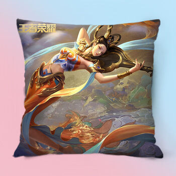 王者荣耀抱枕王者荣耀周边抱枕貂蝉大圣游戏靠枕李白甄姬定制玩偶定制