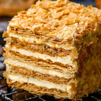 拿破仑千层酥 弓奇拿破仑蛋糕 原味新鲜现做千层酥 多规格 重庆网红