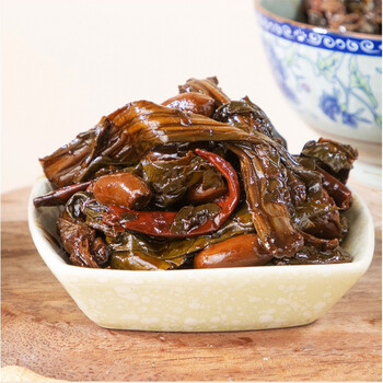 山东特产手工农家酱菜雪里红菜花叶腌菜咸菜自制即食下饭菜 500g 下