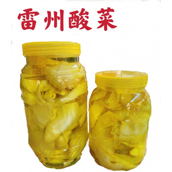 雷州特产酸菜青瓜 小吃腌制酸菜配辣椒酱 酸菜含水4斤