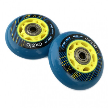 滑板车轮子闪光儿童游龙火箭蝙蝠滑板车轮子活力蛇板2二轮滑板配件