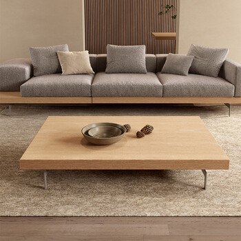 米邦嘉茶几新中式客厅家用网红日式极简侘寂风格榻榻米矮桌茶几电视柜