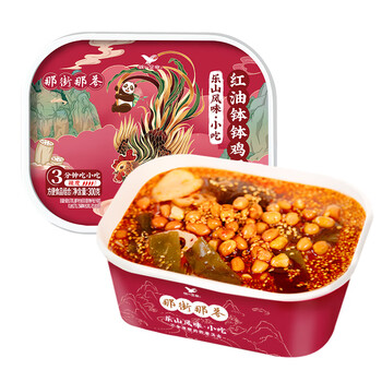 统一那街那巷 乐山风味红油钵钵鸡 盒装 300g*1盒 冷吃即食 网红速食