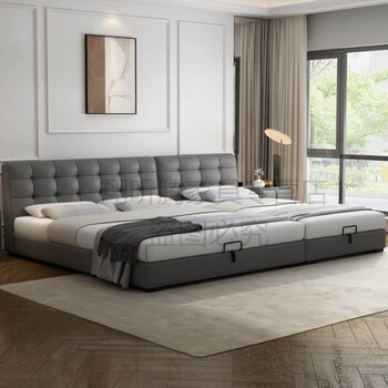 大床2.2米2.4 超大 实木床新中式2.