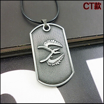 绿野客csgo项链 csgo项链钥匙扣cs金属兵牌狗牌吊牌反恐精英阵营标志