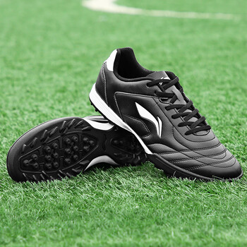 李宁足球鞋男tf碎钉人造草地低帮防滑比赛训练经典款球鞋黑男子黑色
