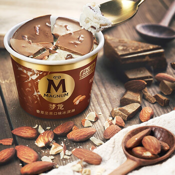 和路雪 梦龙 敲敲杯  香草坚果口味冰淇淋 69g*3杯