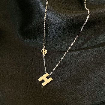 哆呗哚kerla施华洛落世奇s925h字母项链女轻奢小众设计感18金锁骨链吊