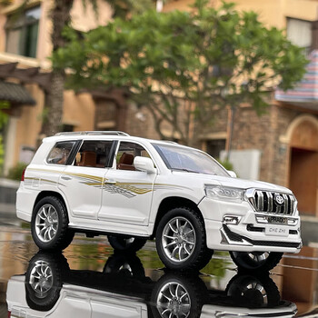 潘洛斯丰田霸道普拉多兰德酷路泽大号合金汽车模型仿真越野车金属男孩