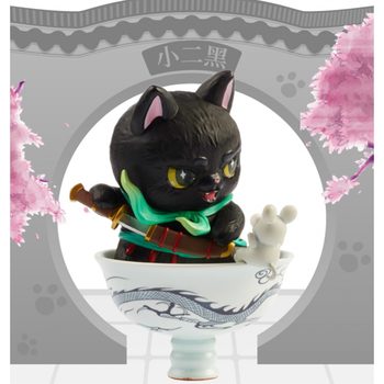 观复猫可爱萌盲盒摆件套装确认款小招喵猫咪盲盒 观复猫-小二黑 盒子