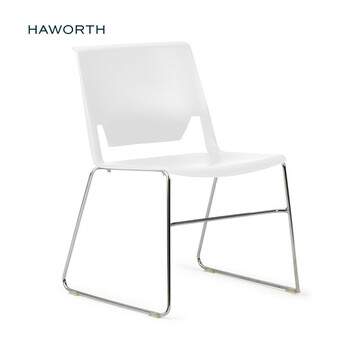 海沃氏(HAWORTH) Very Wire Stacker会议椅培训椅扶手椅学习椅休闲家居餐厅椅 白色/抛光底座【图片 价格 品牌 报价】-京东