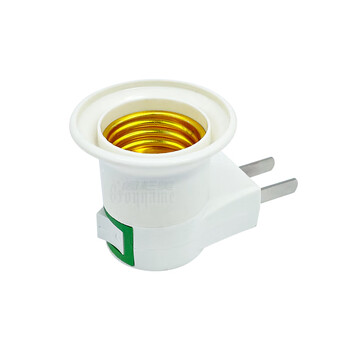 家用插头灯座灯头 即插即用螺口e27螺纹丝牙底座明装暗装简易灯口