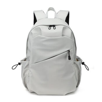 酷积双肩包男士简约百搭大容量小型旅行背包女初中生高中大学生书包男