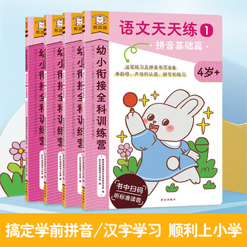 《幼小衔接科训练营-语文天天练》（4册）