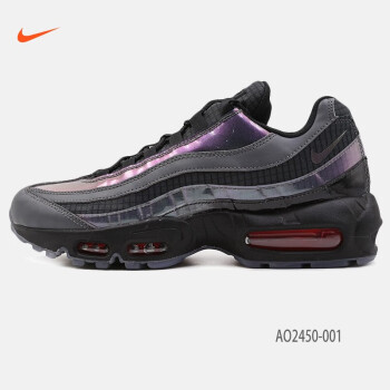 air max 95 lv8黑白镭射大气垫缓震跑步鞋ao2450 复古黑紫撞色ao2450