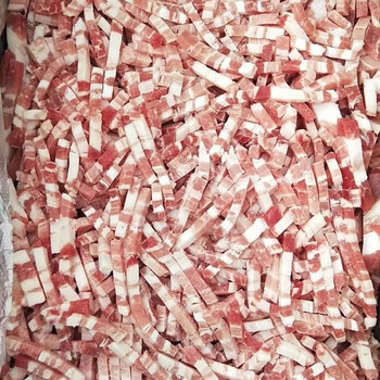福茹洲五花肉丝猪肉丝猪肉新鲜速冻18斤19斤猪脖子肉切的饭店食堂快餐
