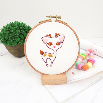 幼儿园简单刺绣卡通图案儿童针手工课制作diy材料包十字绣戳戳乐