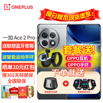 OPPO 一加 Ace 2 Pro 新品5G手机ace2升级版通游戏手机 12+256GB 钛空灰 官方标配