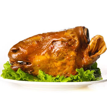 宛屿内蒙古卤味麻辣羊头整只熟食带舌头带脑3斤装冷冻新鲜 麻辣羊头2