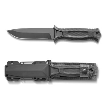 戈博贝尔求生刀户外小刀露营防身直刀荒野求生直刀黑色戈博k鞘盒子