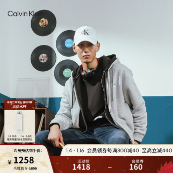 Calvin Klein【远红外发热】Jeans23冬男楔形锥形吸湿速干温暖牛仔裤J324350 1BJ-牛仔蓝黑 32-32