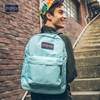 jansport杰斯伯时尚双肩包女男大容量学生背书包t5010dc天空渐蓝