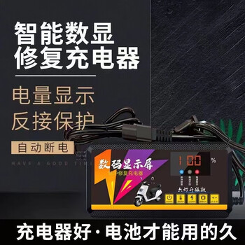 雅漫林边充边 激活饿死电池电动车电瓶48V60v72v快充脉冲充电器 电量数显+关机断电+脉冲 72V45AH_充电多功能一体机