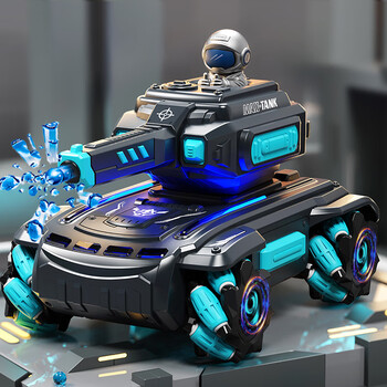 索迪儿童玩具男孩遥控汽车手控感应坦克遥控车越野四驱特技车生日礼物