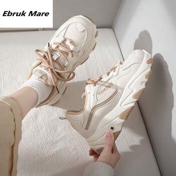 ebrukmare森马集团老爹鞋女潮百搭鞋子女2024新款超火厚底学生休闲