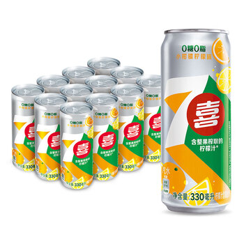 pepsi 百事 7up 7喜无糖小柑橘柠檬汽水330ml*12听