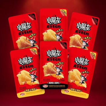 weilong delicious wei-long卫龙小魔女魔芋素毛肚香辣火锅味辣条素肉