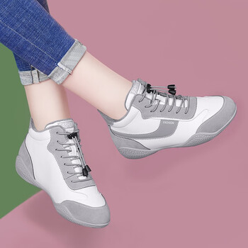 梵侈赫尔轻奢品牌真皮鞋子女新款2023秋冬季加绒老爹鞋平底运动休闲