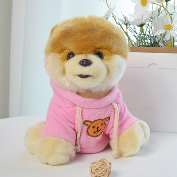 gundboo仿真狗狗毛绒玩具陪伴公仔送男女生生日礼物礼盒装可爱小布