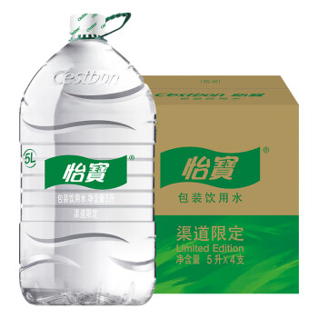 移动端、京东百亿补贴：怡宝 包装饮用水5L*4瓶整箱装 需买6件