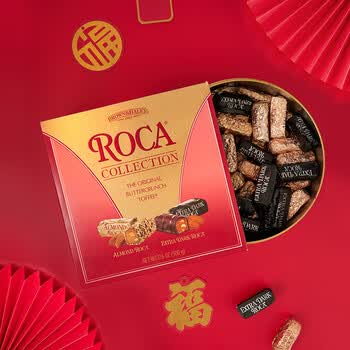 【乐家精选巧克力味糖果500克 】乐家（ROCA）精选巧克力味糖果500g 进口太妃糖杏仁糖零食女生生日礼物送礼【行情 报价 价格 评测】-京东
