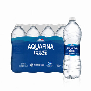 百事可乐纯水乐 AQUAFINA 饮用水 纯净水 1.5L*8瓶 整箱装 百事出品