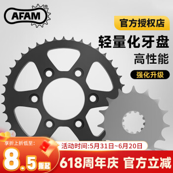 AFAM牙盘杜卡迪MTS揽途950/V2/V4派克峰大小飞链轮链条改装 15+43齿（揽途V2）