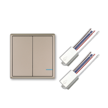 自發電單雙控免佈線開關多鍵套裝智能遠距離免佈線酒店家用牆壁開關