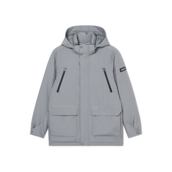 inf防风保暖舒适加厚时尚户外羽绒服外套 浅灰色 af792 s(170/88a)