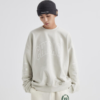 mitchell & ness复古运动卫衣男连帽纯棉春秋长袖青年nba公牛队男士