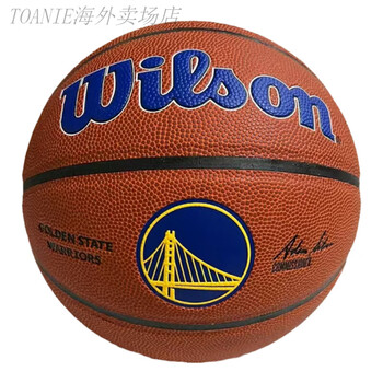 威尔胜wilson篮球nba比赛用球手感全队徽耐磨pu7号礼物wtb1300勇士队