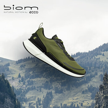爱步(ECCO)BIOM 2.2跑步男鞋 运动鞋男透气训练轻量畅跑明星同款 健步830754 橡果绿/黑色83075460924 42 (尺码偏大)