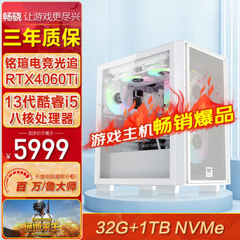 畅骁(RTX4060Ti 13代i5-13420H 32G 1TB）组装电脑台式主机商用办公游戏diy专区mini小迷你单整机