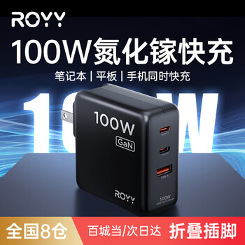 Royy 学生-Royy氮化镓100W充电器 PD快充