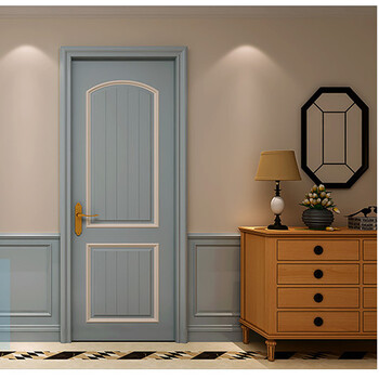 【京东精品好货】卧室门烤漆 南京木业美式现代简约复合卧室门门套装