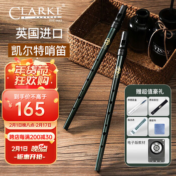 CLARKE克拉克哨笛爱尔兰锡笛D调英国原装进口凯尔特竖笛口笛乐器
