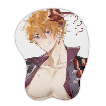 公路商店肥宅立体硅胶原神鼠标垫护手腕游戏动漫禁欲系3d胸二次元糖蚁