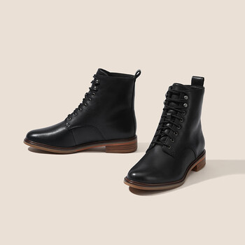 clarks其乐女鞋秋秋冬经典款皮靴女时尚马丁靴潮流切尔西靴女靴