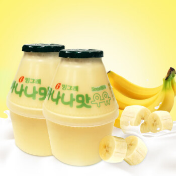 宾格瑞（BINGGRAE）香蕉牛奶238ml*4瓶 韩国进口坛子奶 早餐奶 儿童奶 学生奶 低温奶