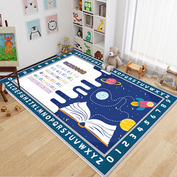 布迪思地毯卧室儿童房卡通床边毯房间加厚隔音家用客厅书桌床前毯子防滑 卡通-02 140*200CM